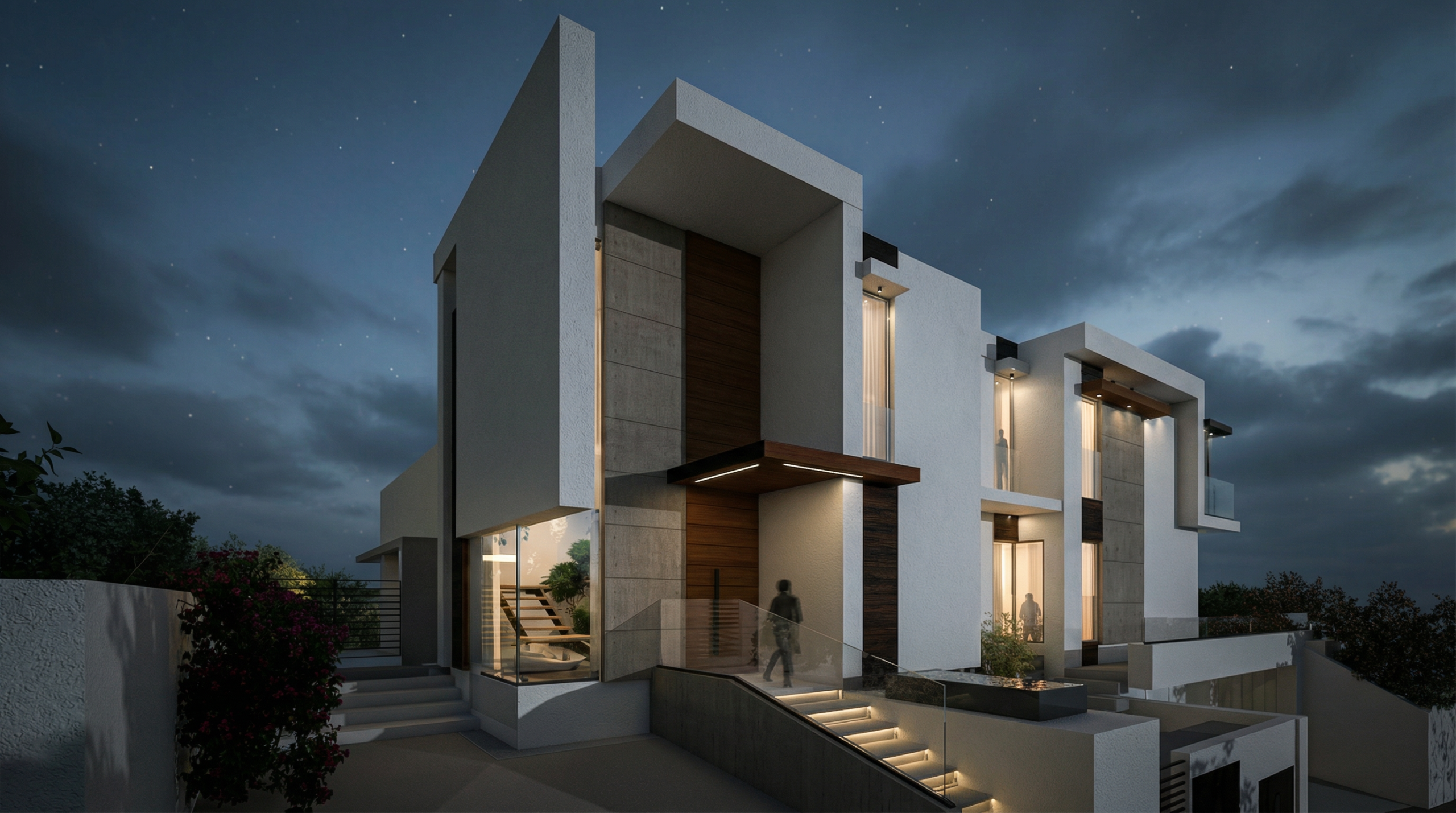 Firefly_Gemini Flash_change atmosphere like in referral picture, change architecture materials for more re 304644